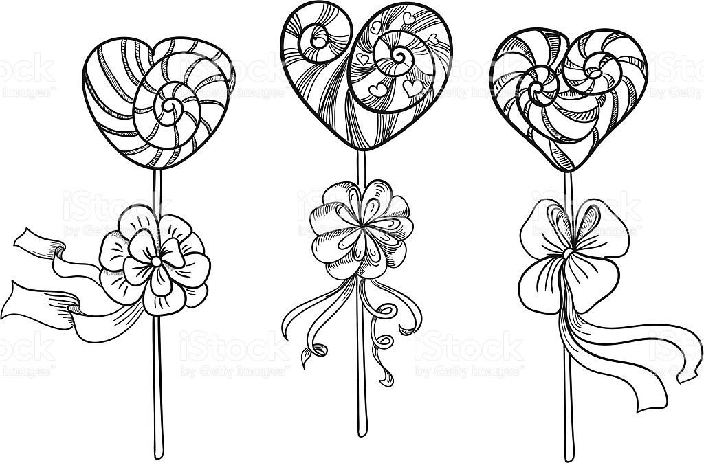 1024x674 Drawn Lollipop Valentines Day