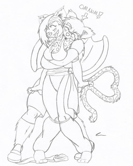 561x702 Vampire Bat Neck Bite Demonstration Sketch By Moodyshooter