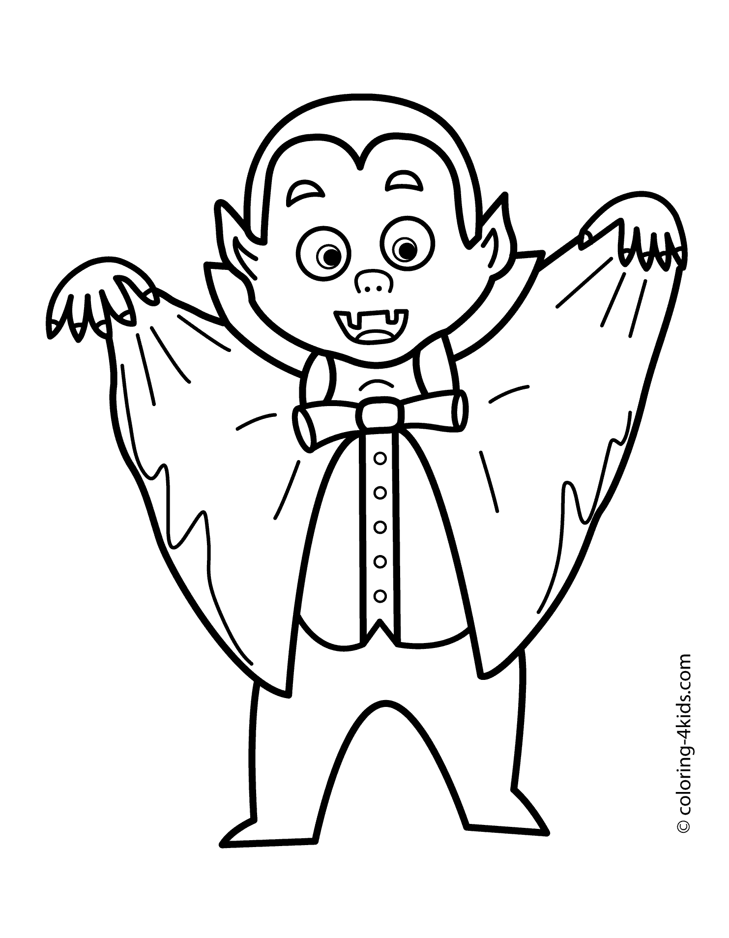 1483x1908 Halloween Vampire Coloring Pages For Kids, Printable Free