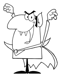 240x300 Vampire Cartoon Clipart Image