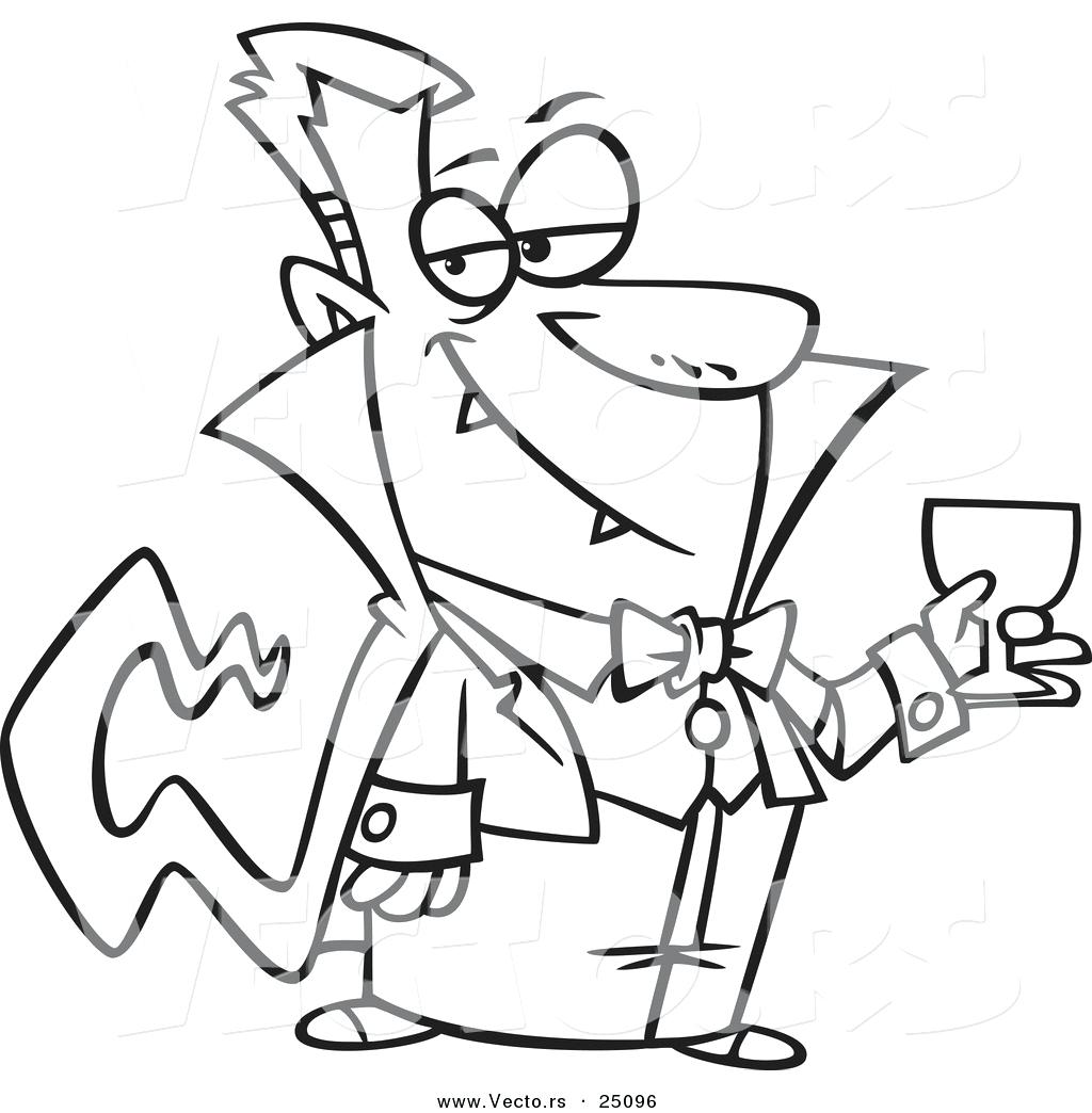 1024x1044 Template Vampire Template Vector Of A Cartoon Suave Drinking