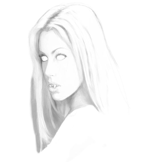 500x570 Vampire Drawings. Learn To Draw A Female Vampire.