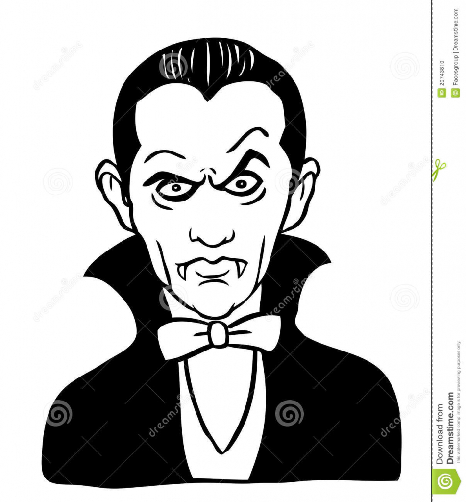 951x1024 Cartoon Vampire Drawings Cartoon Drawing Of Dracula Stock Photo