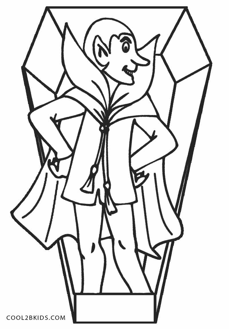 800x1150 Printable Vampire Coloring Pages For Kids Cool2bkids Holiday