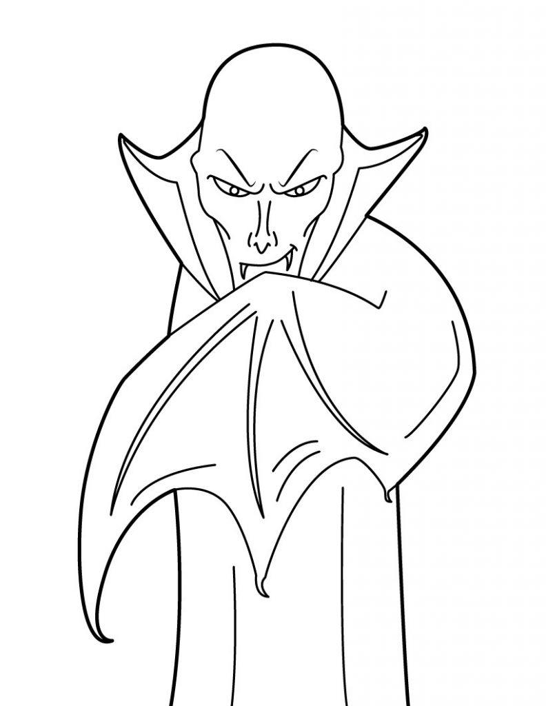 792x1024 Vampire Coloring Pages For Kids Free And Printable, Six Class