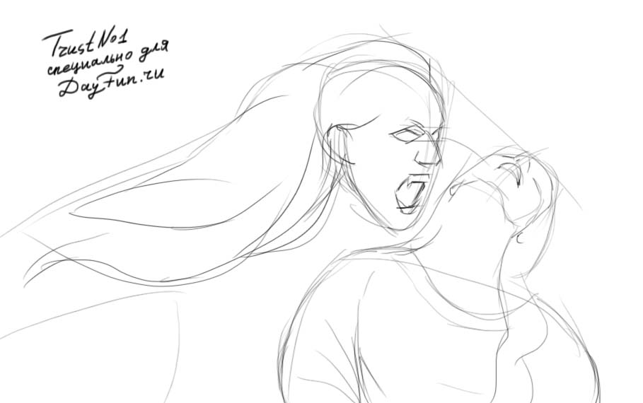 909x570 How To Draw A Vampire Step By Step