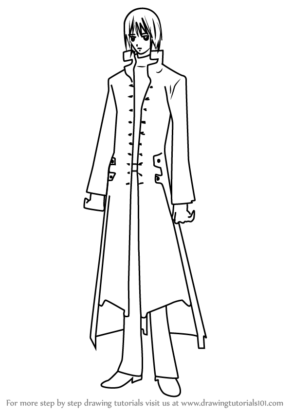 600x846 Learn How To Draw Ichiru Kiryuu From Vampire Knight (Vampire