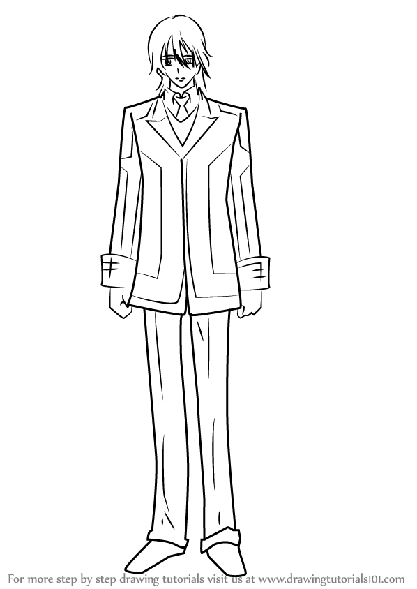 598x844 Learn How To Draw Kaname Kuran From Vampire Knight (Vampire Knight