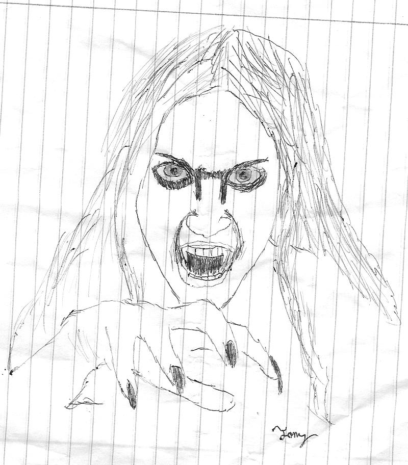 800x912 Really Bad Vampire Drawing By Memyslave