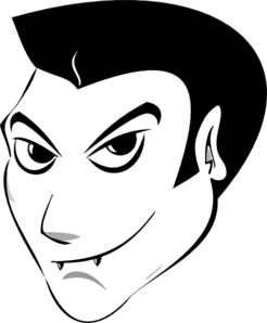 246x298 Vampire Head Drawing Clip Art