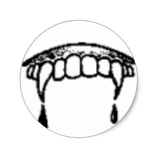 324x324 Vampire Bite Stickers Zazzle