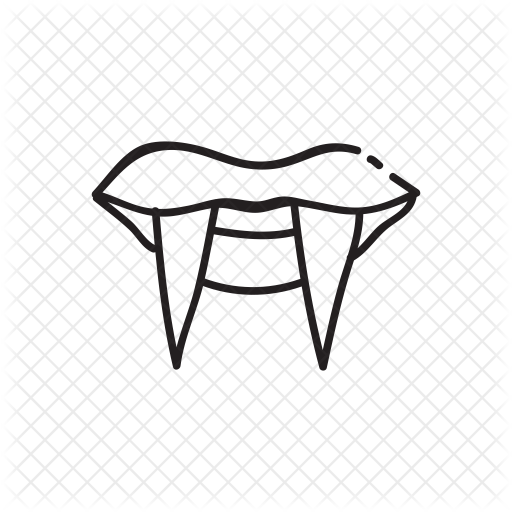 512x512 Vampire Teeth Icon