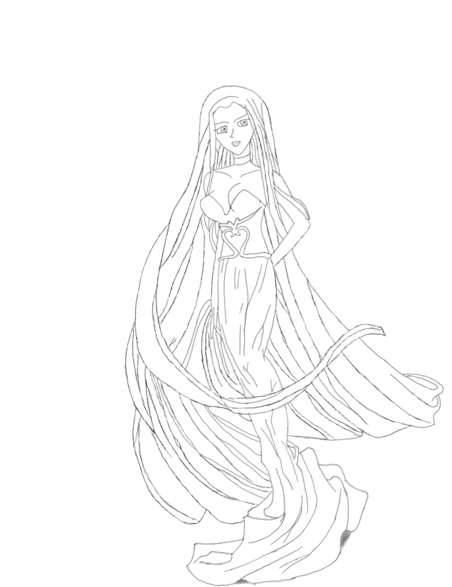 635x824 Lineart Vampire Girl By Phantomzelda1