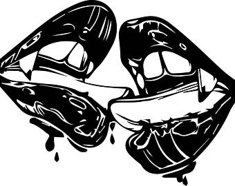 340x270 Vampire Lips Svg Etsy