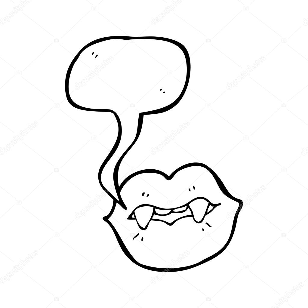 1024x1024 Vampire Lips Stock Vector Lineartestpilot