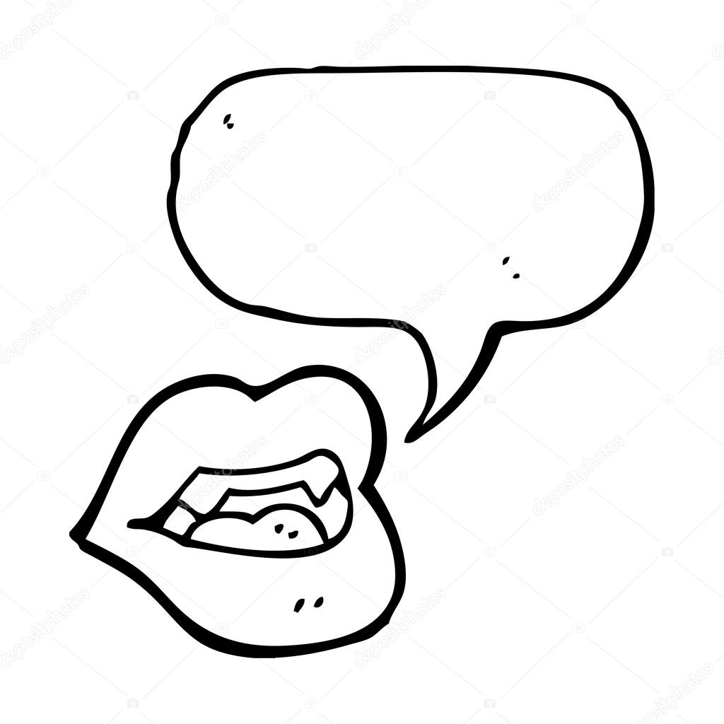 1024x1024 Vampire Mouth Stock Vector Lineartestpilot