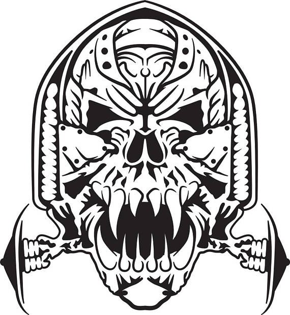 570x620 Vampire Skull Svg
