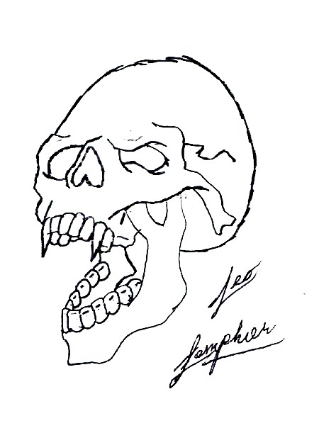 450x604 Vampire Skull By Thedullohan