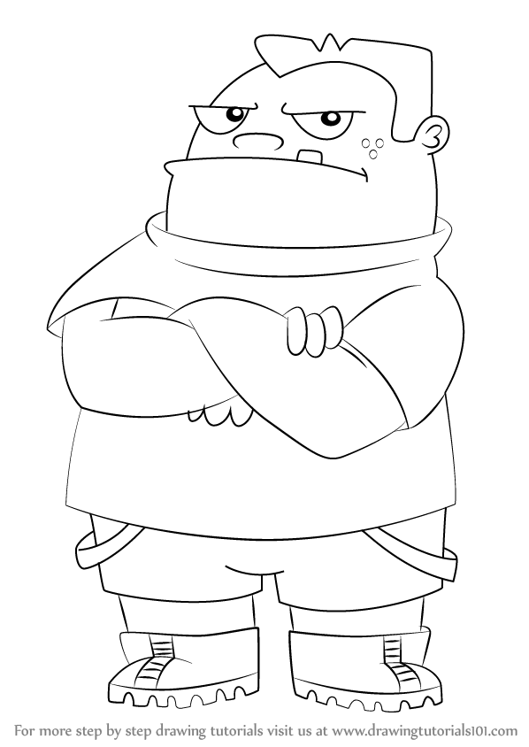 598x844 Learn How To Draw Buford Van Stomm From Phineas And Ferb (Phineas