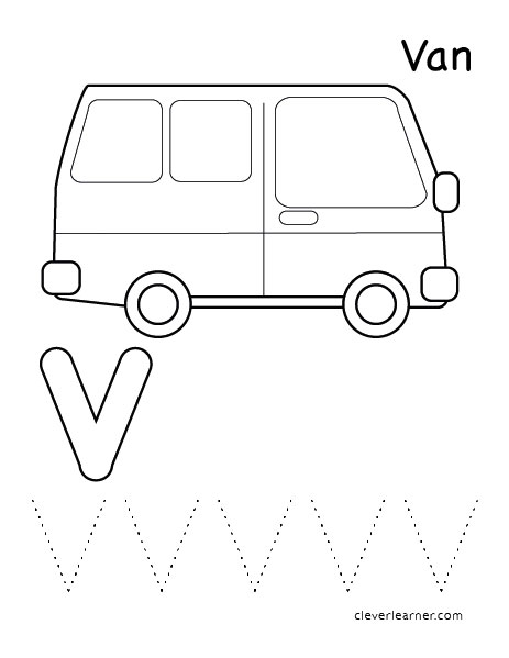 463x599 Letter V Writing And Coloring Sheet