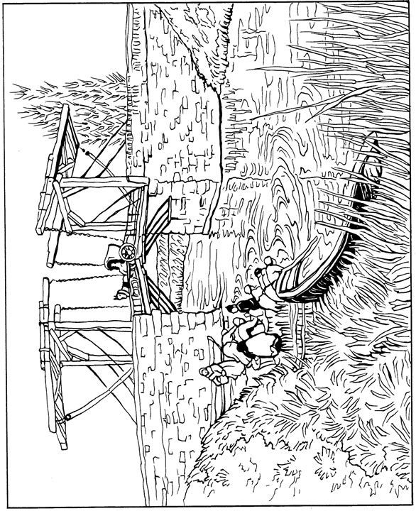 586x720 Coloring Page Vincent Van Gogh Kids N Fun Colour Me Wonderful