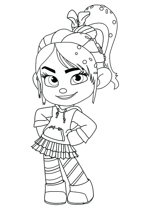 600x834 Vanellope Von Schweetz Coloring Pages