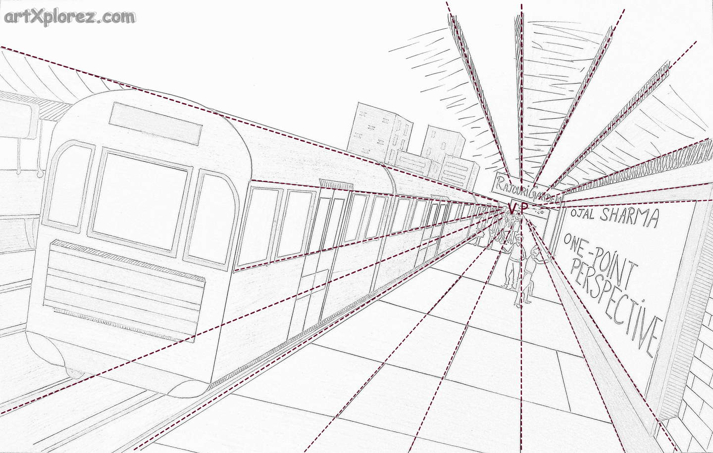 Vanishing Point Drawing at GetDrawings | Free download