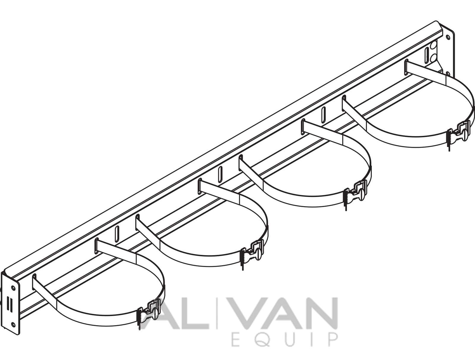 1600x1200 Refrigerant Rack With Straps For Vans 48 6030 Line Drawing Al