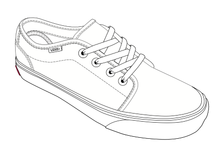 Vans Shoes Drawing at GetDrawings | Free download