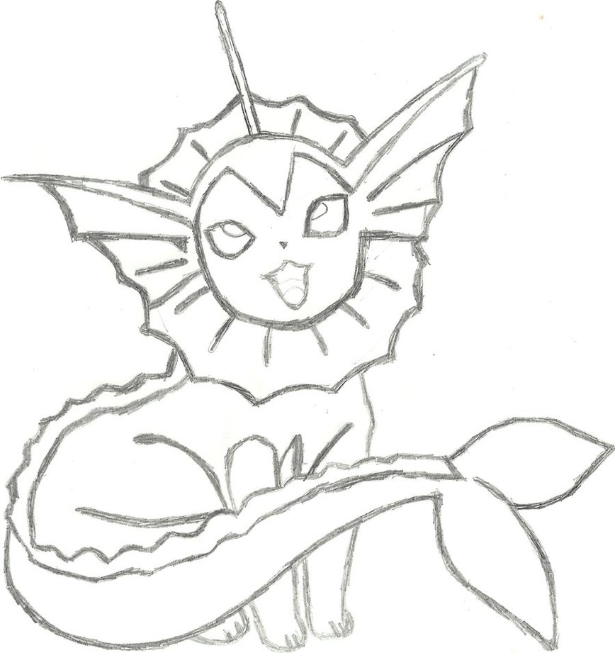 868x921 Vaporeon Sketch By Coolman666
