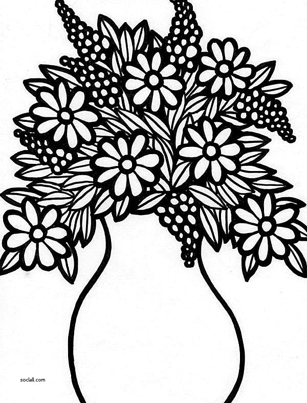 600x787 Lovely Drawing Of A Flower Vase