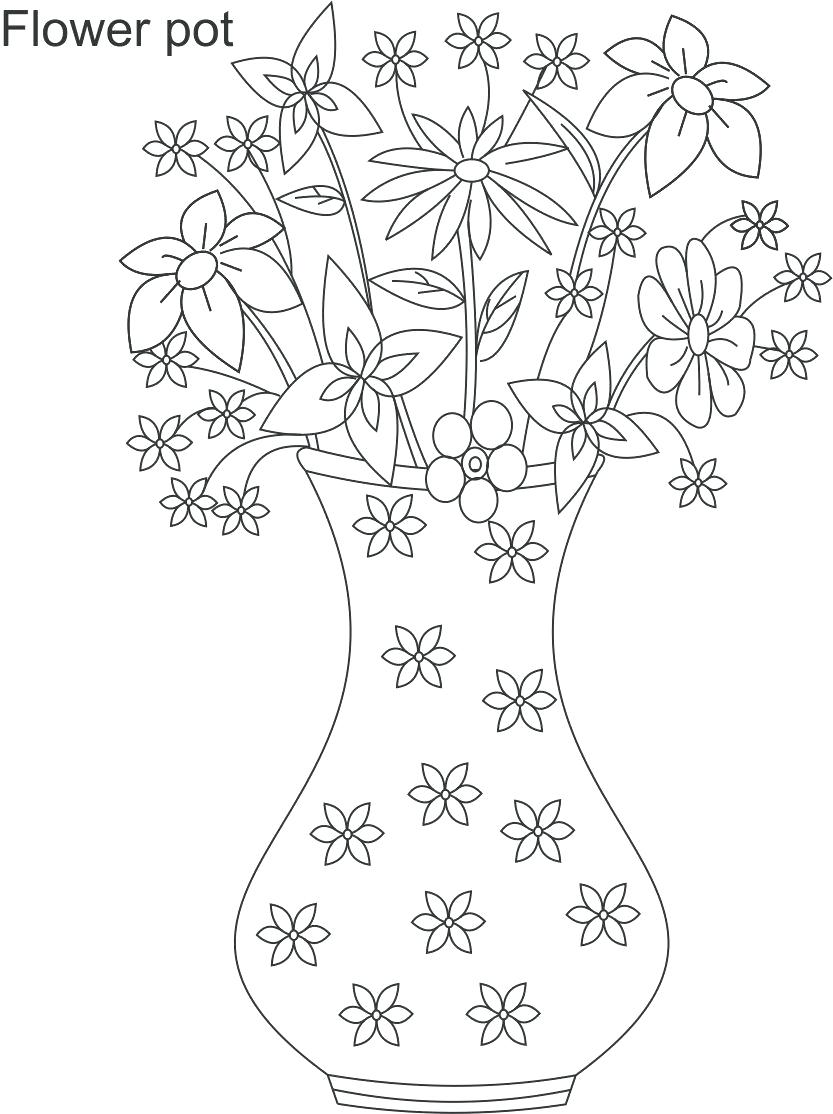 Vase Drawing For Kids at GetDrawings | Free download