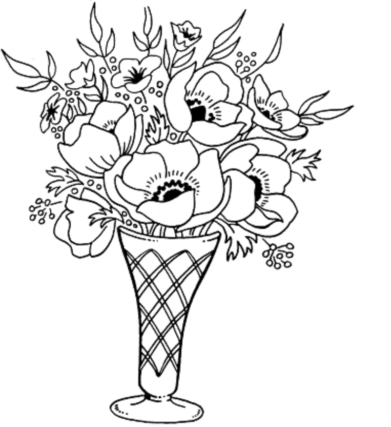 763x832 Colours Drawing Wallpaper Beautiful And Lovely Vase Flowers