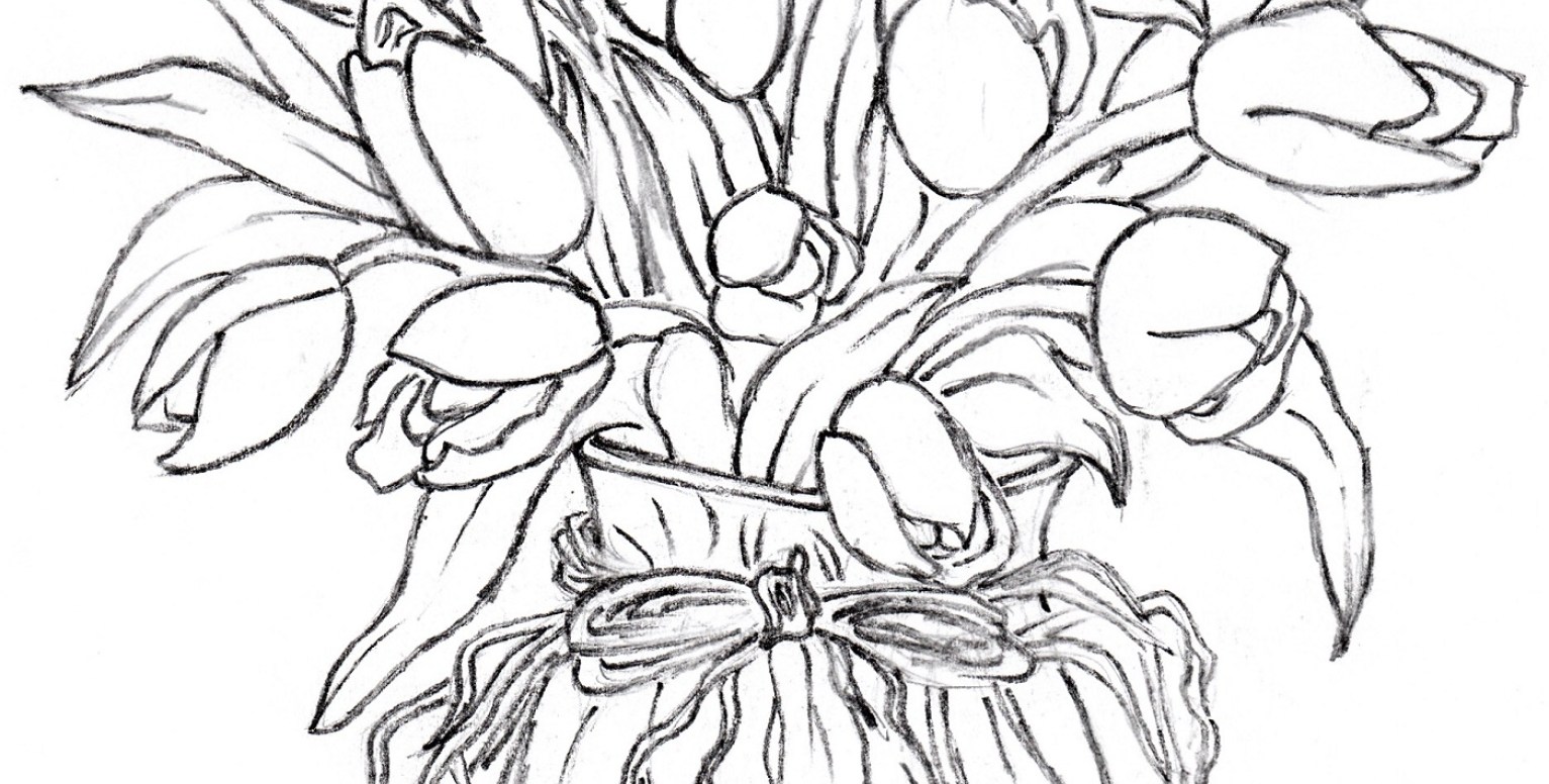 1533x776 Vase Simple Square Black Luxury Glass With Beautiful Flower