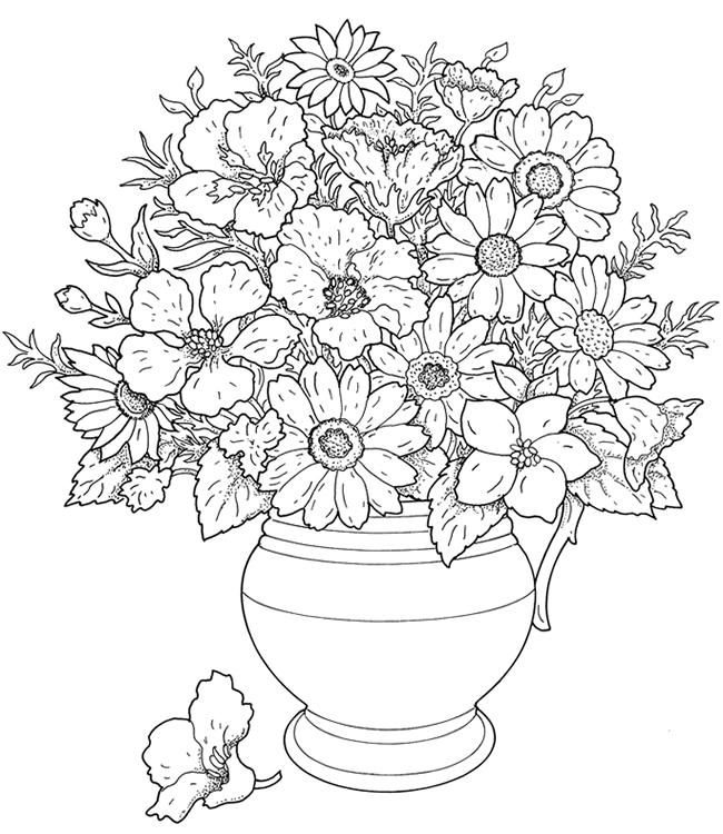 650x750 Flower Vase Line Drawings Flower Vases, Flower