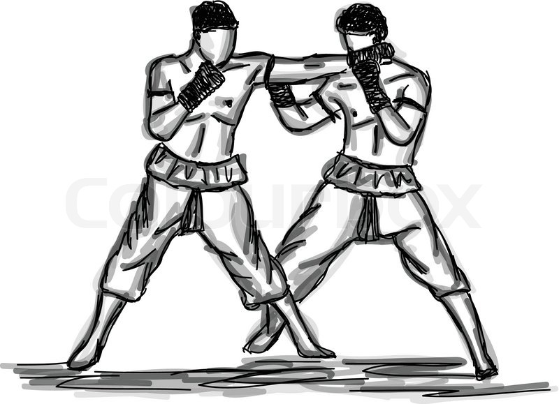 800x579 Vector Thai Boxing Collection Muay Thai Martial Art Popular