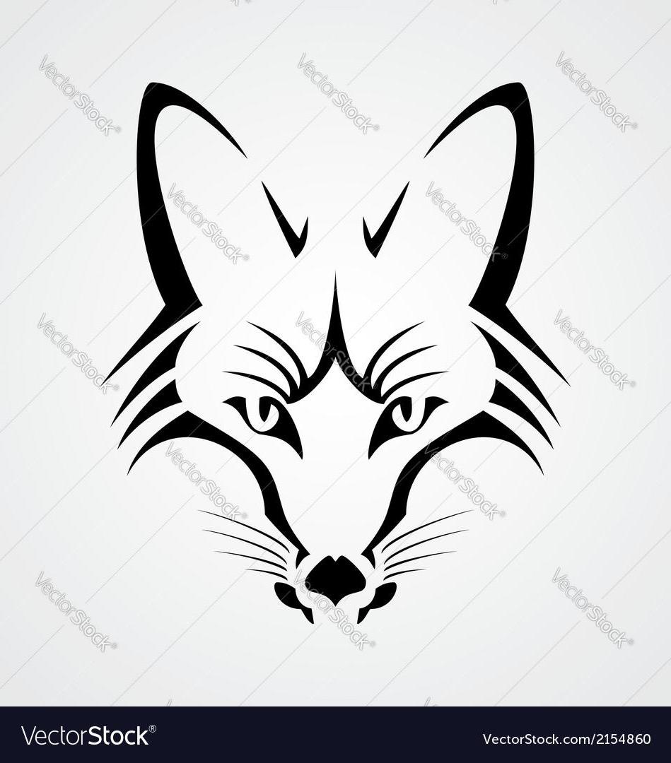 949x1080 Best Hd Hd Fox Head Tribal Vector Drawing Design