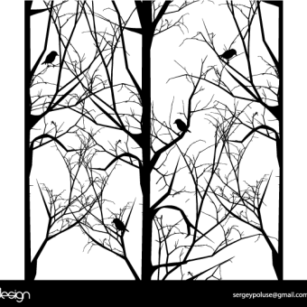 340x340 Tree Face Drawing Vector Image 123freevectors