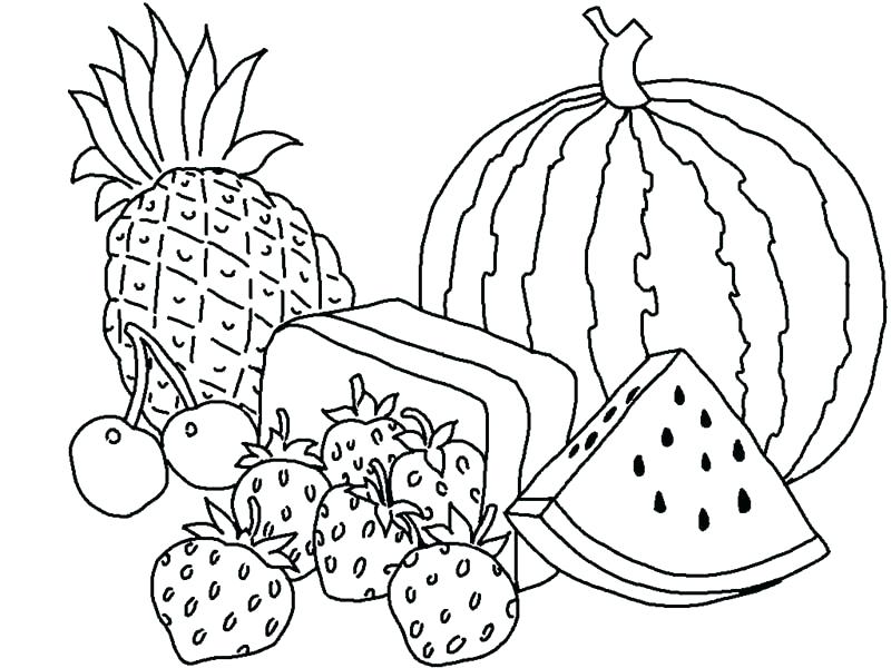 800x600 Fruits Coloring Sheet Fruit Coloring Sheets Fruit And Vegetables