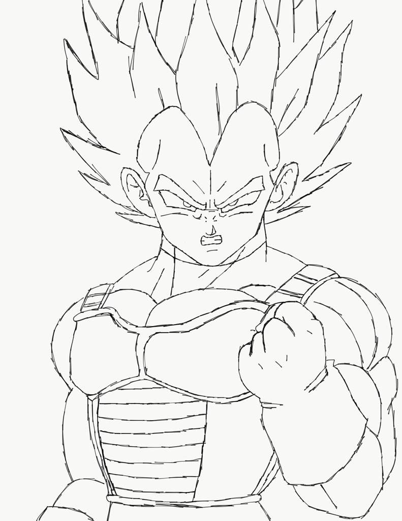 Vegeta Drawing at GetDrawings | Free download