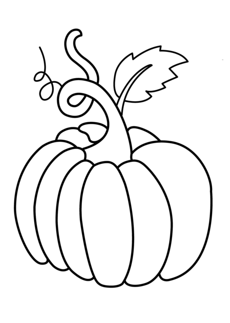 449x629 Pumpkin Vegetable Coloring Page For Kids Anggela Coloring Book