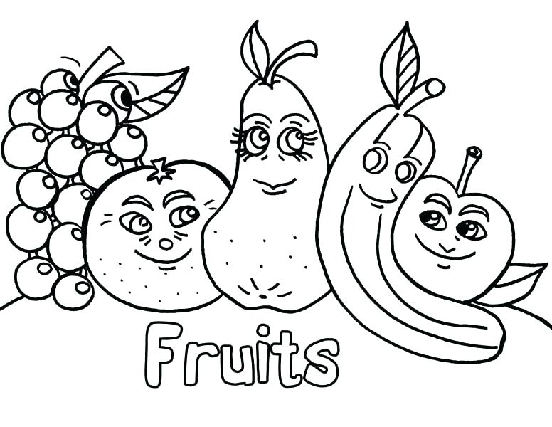 776x600 Coloring Pages Vegetables Fruits And Vegetables Coloring Pages