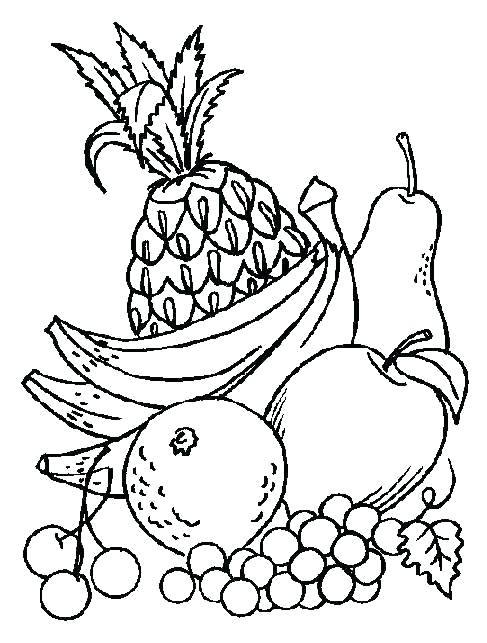487x643 Coloring Pictures Of Vegetables Coloring Book Fruits