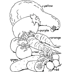 230x230 Top 10 Free Printable Vegetables Coloring Pages Online