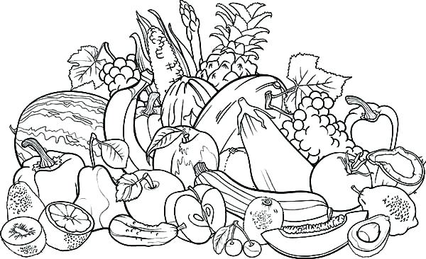 600x366 Coloring Pages Fruits Fruit Pear Coloring Page Coloring Pages