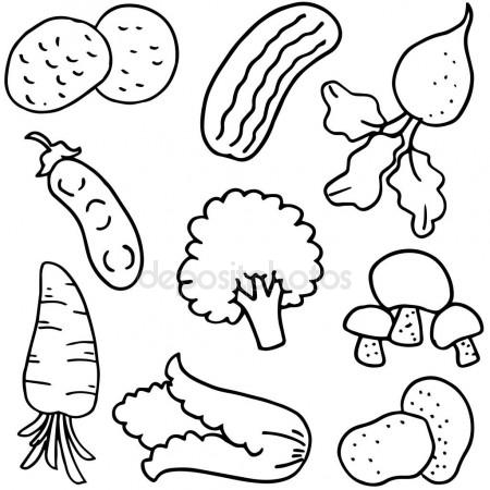 450x450 Hand Draw Vegetables Of Doodles Stock Vector Kongvector