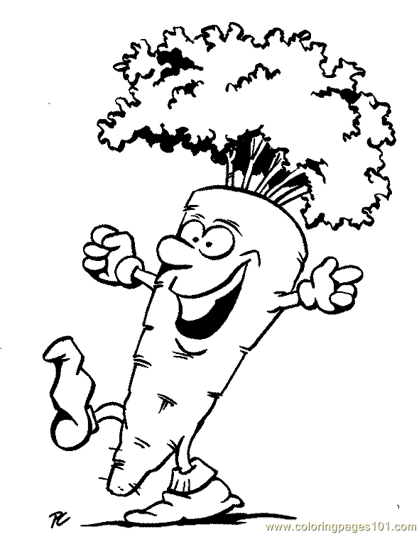 590x753 Vegetable Coloring Page 16 Coloring Page