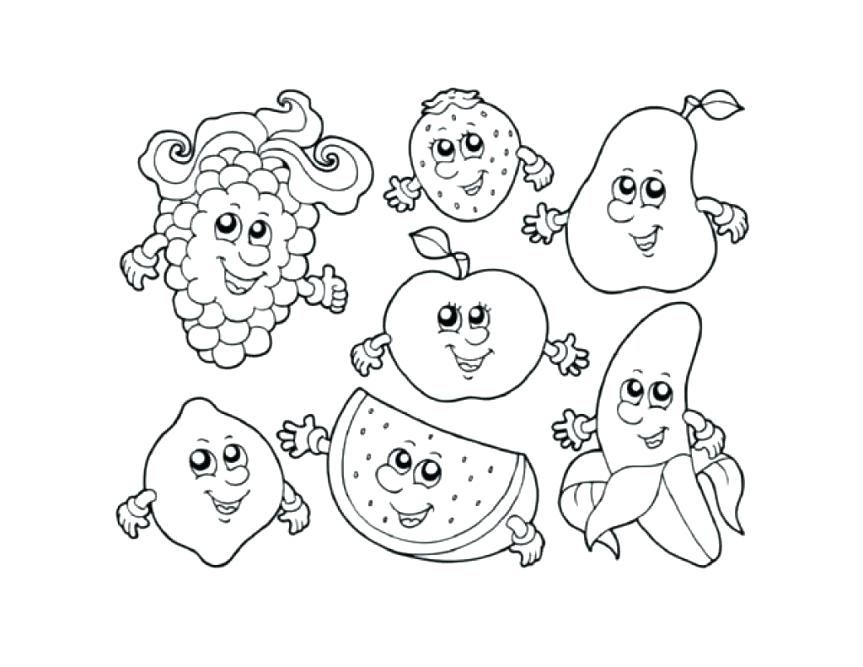 863x667 Vegetables Coloring Coloring Pages Fresh Design Fruits