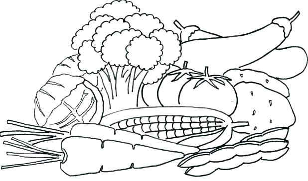 618x364 Vegetable Garden Coloring Pages Vegetable Garden Coloring Pages