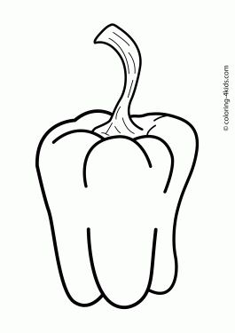 265x375 Vegetables Coloring Pages For Kids Free, Printable And Online